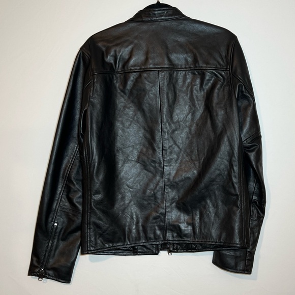 NWOT Size Small Lucky Brand Men’s Clean Leather Bonneville Jacket - Picture 5 of 6